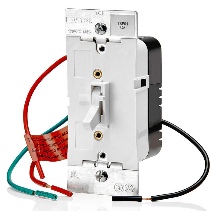 Toggle Slide Fan Speed Control Switch, 1.5A, 3-Speed, Single Pole or 3-Way, TSF01 - Image 4