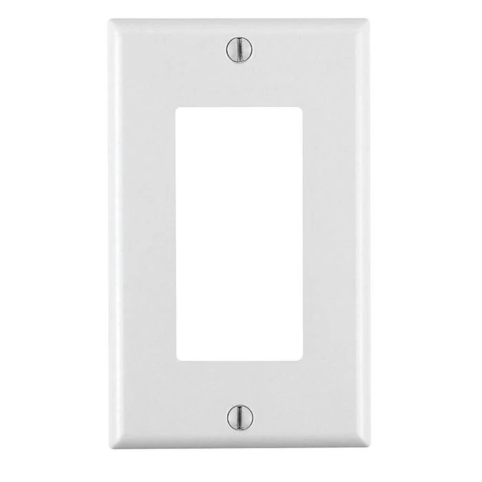 1-Gang Decora Antimicrobial Treated Wallplate, Standard Size, 10 pack, White, 80401-AWM