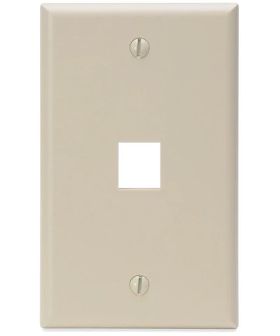 1-Gang QUICKPORT Wall Plate, 1-Port, 41080-1 - Image 3