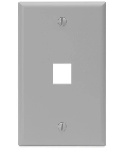 1-Gang QUICKPORT Wall Plate, 1-Port, 41080-1 - Image 4