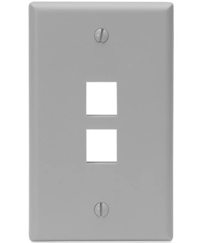 1-Gang QUICKPORT Wall Plate, 2-Port, 41080-2 - Image 4