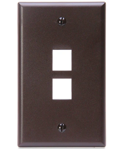 1-Gang QUICKPORT Wall Plate, 2-Port, 41080-2 - Image 5