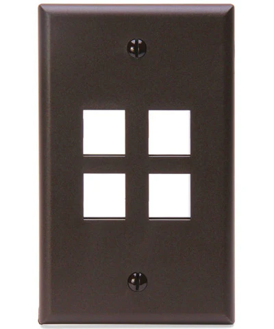 1-Gang QUICKPORT Wall Plate, 4-Port, 41080-4 - Image 5
