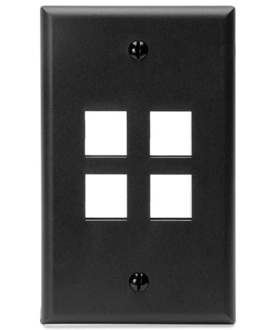 1-Gang QUICKPORT Wall Plate, 4-Port, 41080-4 - Image 6
