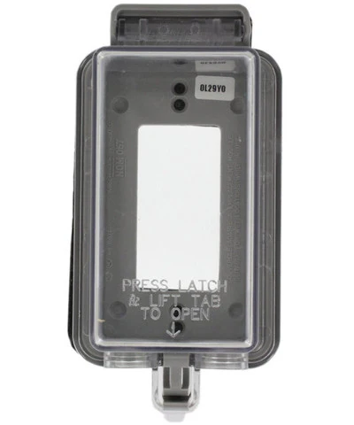 1-Gang Raintight While in Use Standard Cover, Extra Deep, for Decora or GFCI devices, Vertical Mount, 5977-DCL