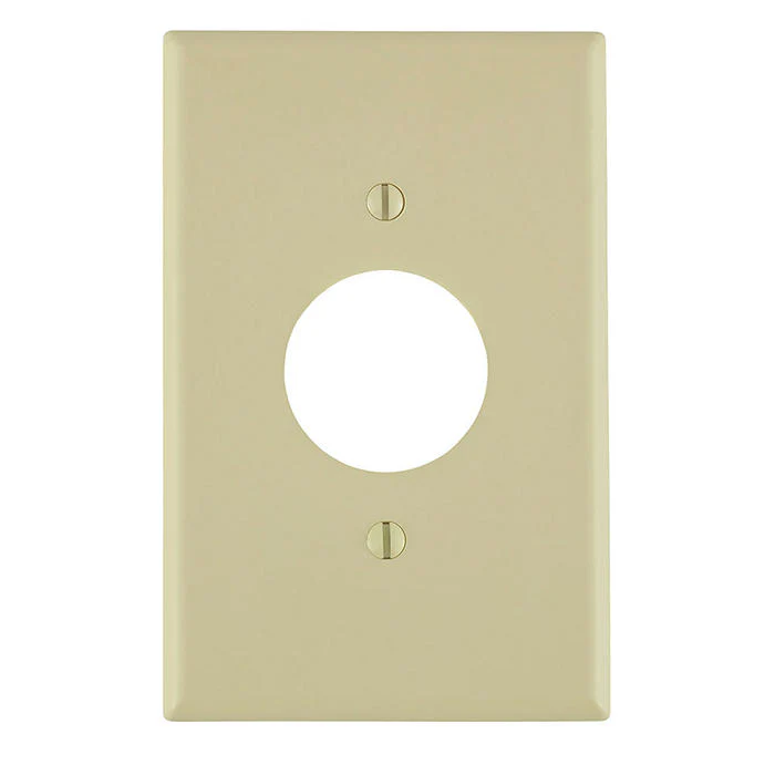 1-Gang Single 1.406 Hole Outlet/Receptacle, Midway Size, Thermosplastic Nylon, Ivory, PJ7-I