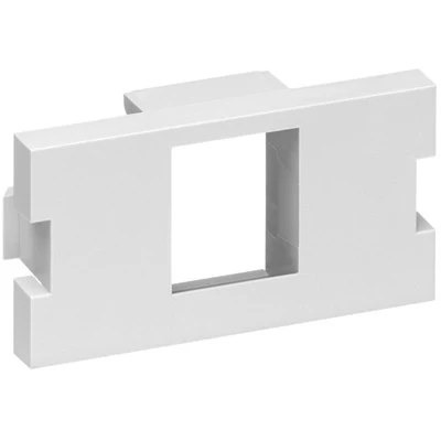 1-Port Multimedia Outlet System QUICKPORT Adapter Module (1 Unit High), 41291-1M