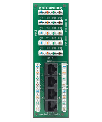 1 x 4 Combo Phone and Data Board, 47609-4DP