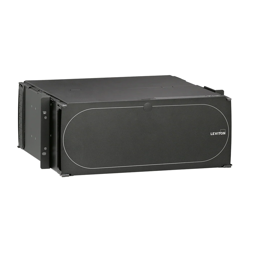 1000i SDX 3RU Distribution and Splice Enclosure, empty; Accepts up to (12) SDX adapter plates or (12) SDX MTP cassettes and accepts up to (12) splice trays. (Vertical adapter plate/cassette orientation), 5R3UM-F12