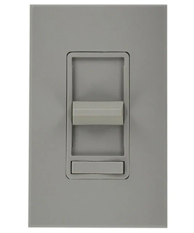 1000Va 800W, Single-Pole, Renoir Preset Electro-Mechanical Magnetic Low-Voltage Slide Dimmer, Narrow Fin, Gray, 71111-GY
