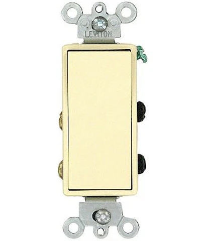 15-Amp 120/277-Volt, Decora Rocker 4-Way AC Quiet Switch, Residential Grade, Grounding, Various Colors, 5604-2
