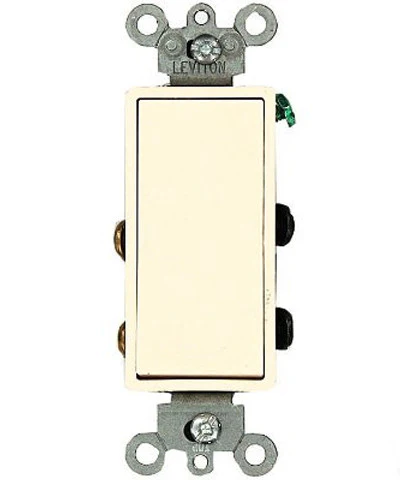 15-Amp 120/277-Volt, Decora Rocker 4-Way AC Quiet Switch, Residential Grade, Grounding, Various Colors, 5604-2 - Image 2