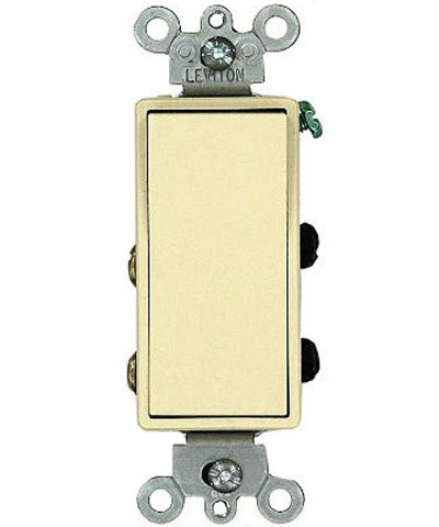 15-Amp 120/277-Volt, Decora Rocker Double-Pole AC Quiet Switch, Residential Grade, Grounding, Quickwire Push-In & Side Wired, Various Colors, 5602-2 - Image 2