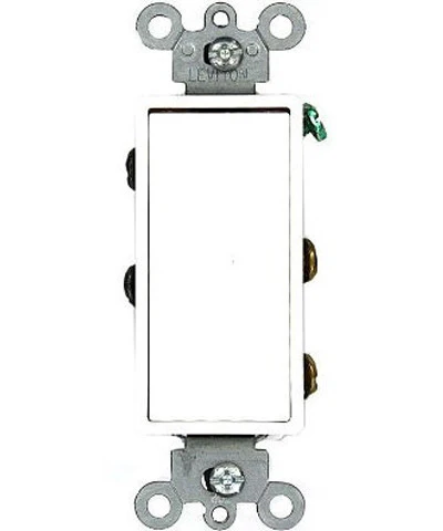 15-Amp 120/277-Volt, Decora Rocker Double-Pole AC Quiet Switch, Residential Grade, Grounding, Quickwire Push-In & Side Wired, Various Colors, 5602-2 - Image 3