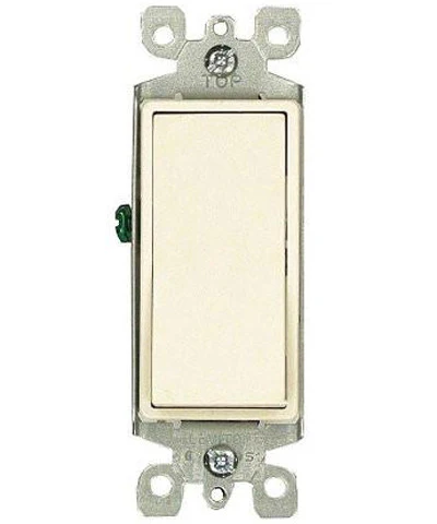 15-Amp 120/277-Volt, Decora Rocker Single-Pole AC Quiet Switch, Residential Grade, Grounding, Various Colors, 5601-2 - Image 2