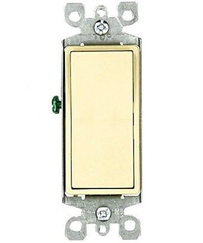 15-Amp 120/277-Volt, Decora Rocker Single-Pole AC Quiet Switch, Residential Grade, Grounding, Various Colors, 5601-2 - Image 3