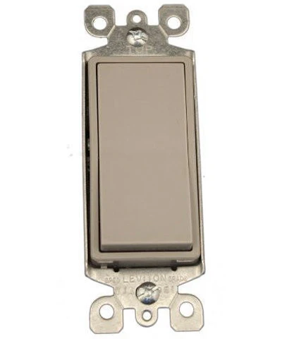 15-Amp 120/277-Volt, Decora Rocker Single-Pole AC Quiet Switch, Residential Grade, Grounding, Various Colors, 5601-2 - Image 5