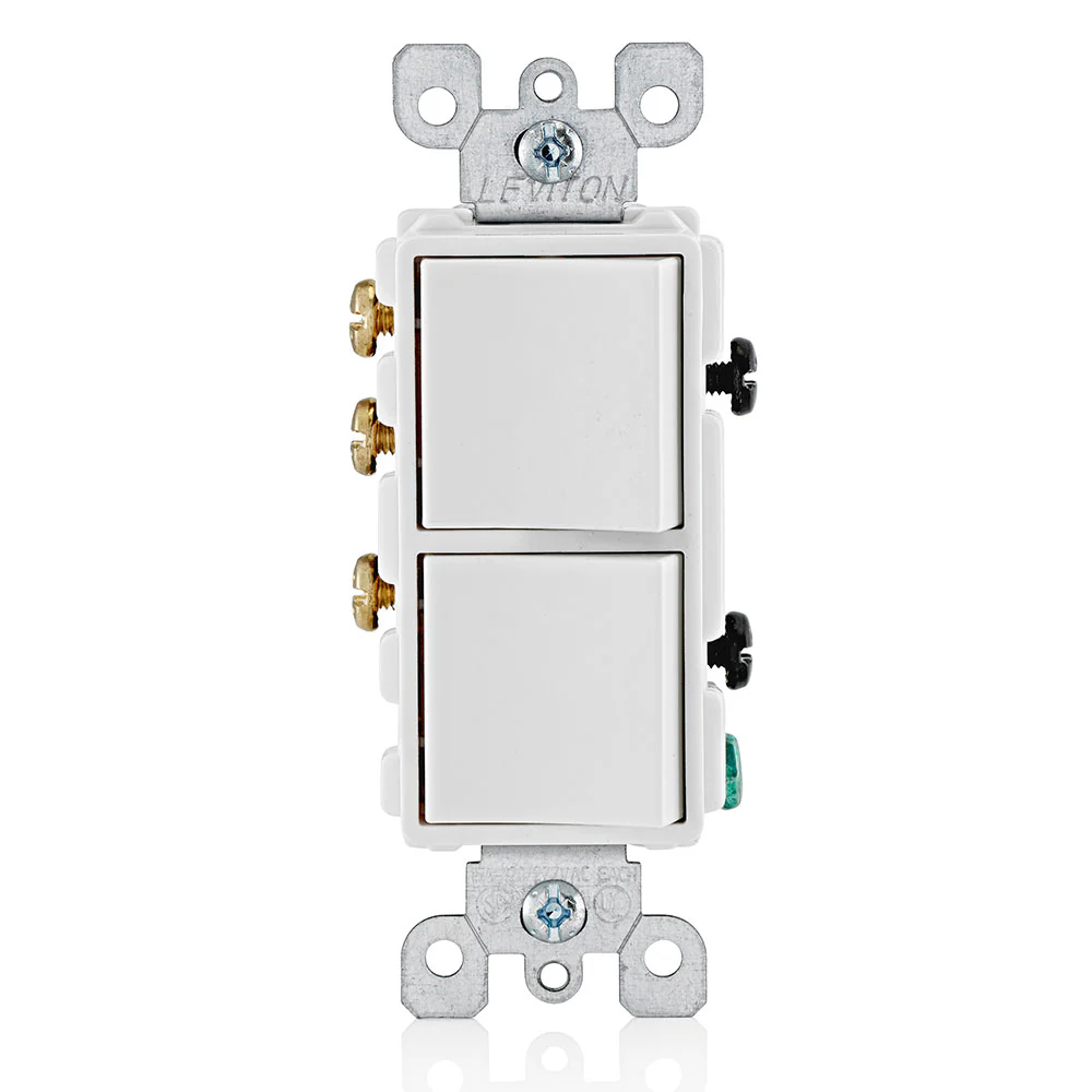 15-Amp, 120/277-Volt, Decora Single-Pole / 3-Way AC Combination Switch, Commercial Grade, Grounding, 5641