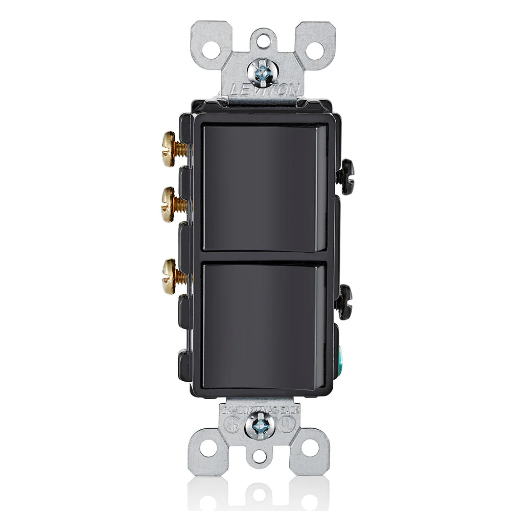 15-Amp, 120/277-Volt, Decora Single-Pole / 3-Way AC Combination Switch, Commercial Grade, Grounding, 5641 - Image 3