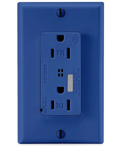 15-Amp, 125-Volt, Duplex Decora Tamper-Resistant Surge Protective Receptacle, LED Indicator Light, Audible Alarm, T7280 - Image 5