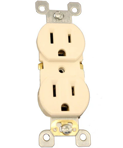 15-Amp 125-Volt, Duplex Receptacle, Residential Grade, Self-Grounding, Various Colors, 5320-S - Image 3