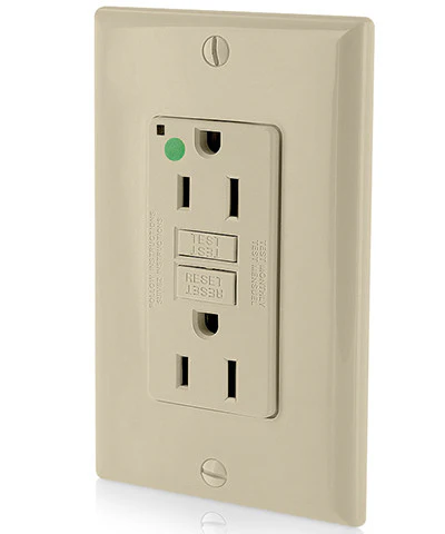 15-Amp, 125-Volt, Extra-Heavy Duty, Hospital Grade, Non-Tamper-Resistant Duplex Self-Test GFCI Receptacle, GFNT1-HG - Image 2