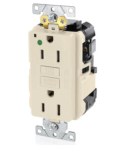 15-Amp, 125-Volt, Extra-Heavy Duty, Hospital Grade, Non-Tamper-Resistant Lev-Lok Duplex Self-Test GFCI Receptacle, MGFN1-HG - Image 6