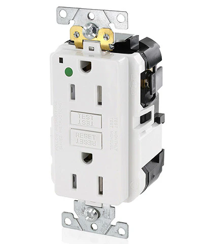 15-Amp, 125-Volt, Extra-Heavy Duty, Hospital Grade, Tamper-Resistant Lev-Lok Duplex Self-Test GFCI Receptacle, MGFT1-HG - Image 3