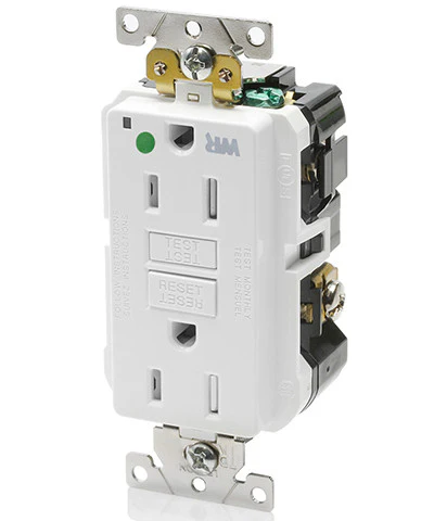 15-Amp, 125-Volt, Extra-Heavy Duty, Hospital Grade, Tamper/Weather-Resistant Duplex Self-Test GFCI Receptacle, GFWT1-HG - Image 3