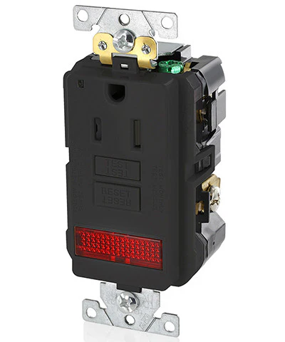 15-Amp, 125-Volt, Extra-Heavy Duty, Industrial Grade, Pilot Light Tamper-Resistant Self-Test GFCI Receptacle, GFPL1-PL - Image 4