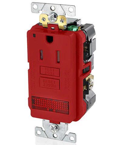 15-Amp, 125-Volt, Extra-Heavy Duty, Industrial Grade, Pilot Light Tamper-Resistant Self-Test GFCI Receptacle, GFPL1-PL - Image 7
