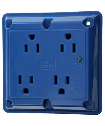 15-Amp, 125-Volt, Industrial Extra Heavy Duty Grade, 4-In-1 Receptacle, Straight Blade, Grounding, Surge with Indicator Light, 5480 - Image 3