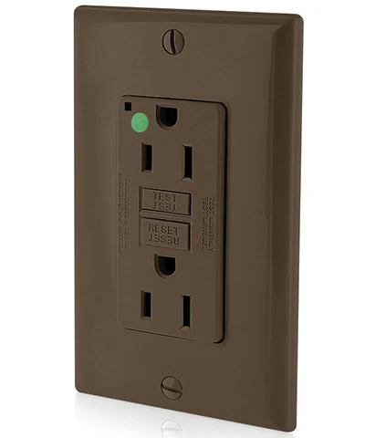 15-Amp, 125-Volt, USMCA Compliant Extra-Heavy Duty, Hospital Grade, Non-Tamper-Resistant Duplex Self-Test GFCI Receptacle, GFNT1-HF