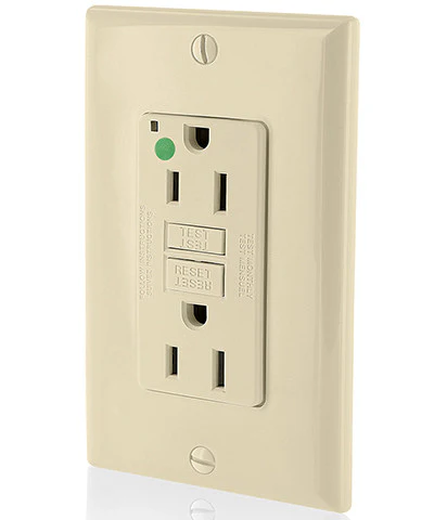 15-Amp, 125-Volt, USMCA Compliant Extra-Heavy Duty, Hospital Grade, Non-Tamper-Resistant Duplex Self-Test GFCI Receptacle, GFNT1-HF - Image 2