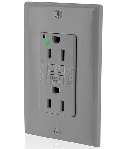 15-Amp, 125-Volt, USMCA Compliant Extra-Heavy Duty, Hospital Grade, Non-Tamper-Resistant Duplex Self-Test GFCI Receptacle, GFNT1-HF - Image 5