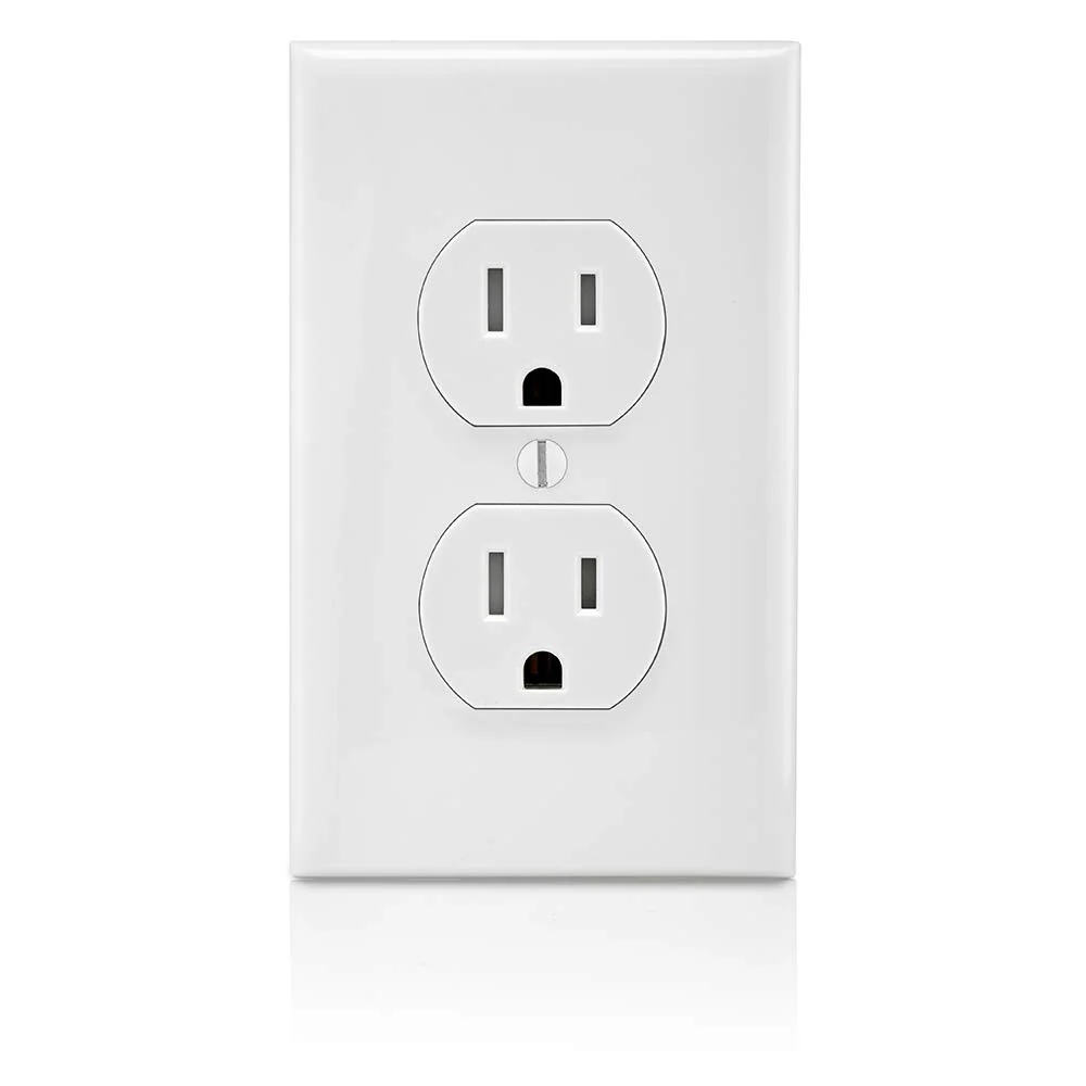 15 Amp 125 Volt Tamper Resistant Duplex Receptacle, 10 Pack, White, T5320-WMP - Image 3