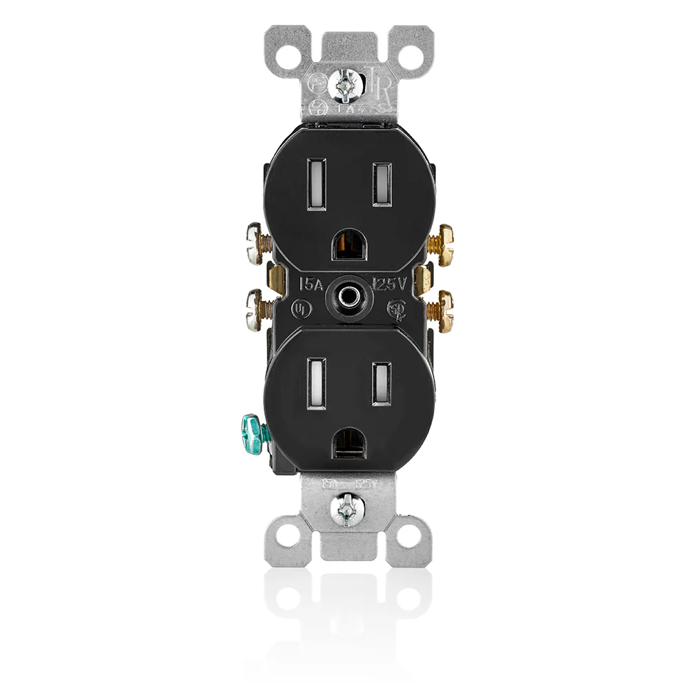 15-Amp, 125-Volt, Tamper Resistant, Duplex Receptacle, Residential Grade, Grounding, Various Colors, T5320 - Image 4
