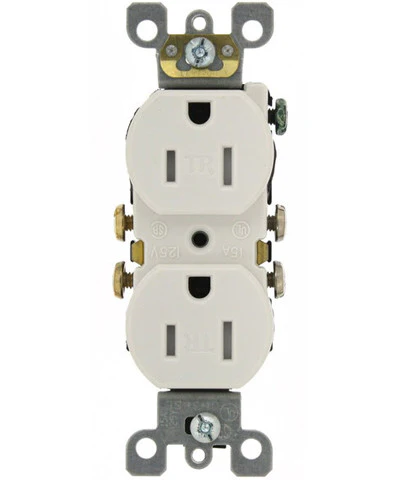 15-Amp 125-Volt, Tamper Resistant, Duplex Receptacle, Residential Grade, Self Grounding, Various Colors, T5320-S - Image 3