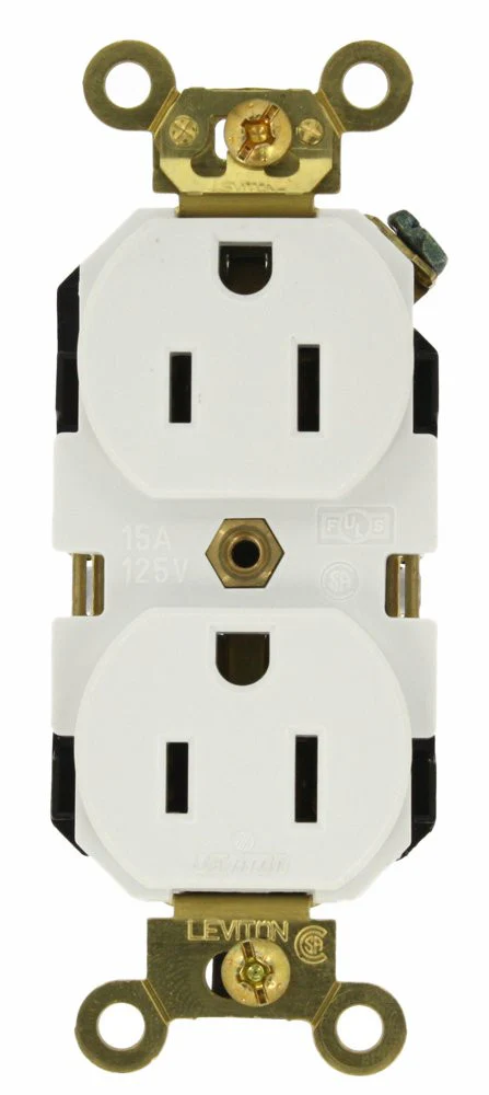 15-Amp, Duplex Receptacle, Industrial Heavy Duty Grade, Straight Blade, 125-Volt, Self Grounding, Various Colors, 5262 - Image 6