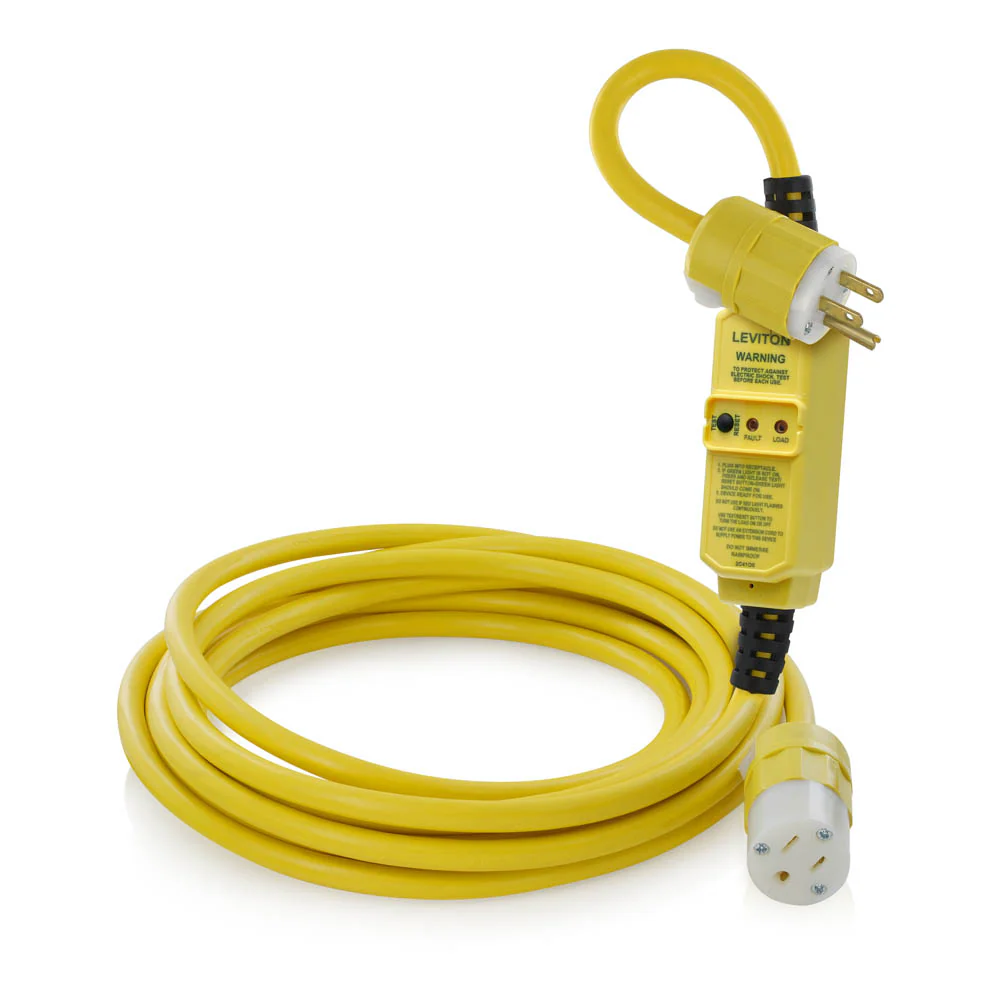 15 Amp GFCI Cord Set, 25 Foot, Manual Reset, GSCM1-25C