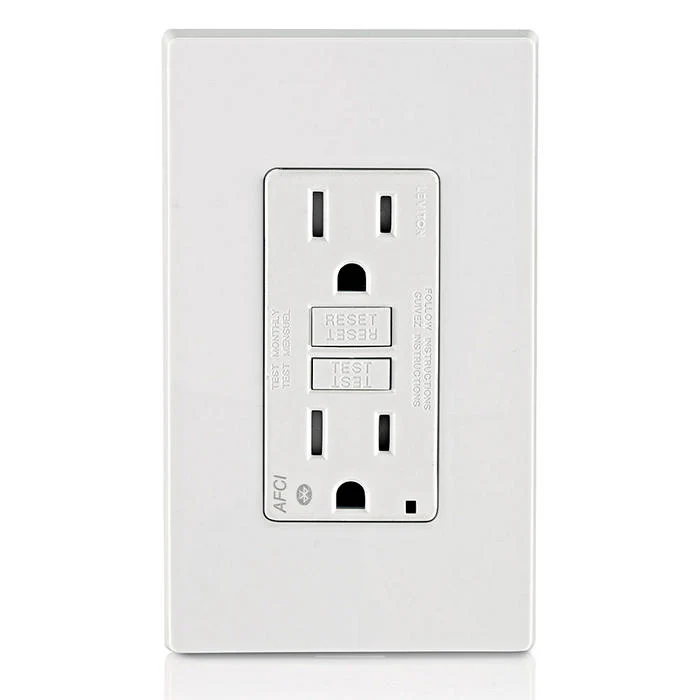 15 Amp, Self Test, Tamper-Resistant AFCI Outlet with Bluetooth® Connectivity & LED Indicator Light, AFBL1 - Image 3