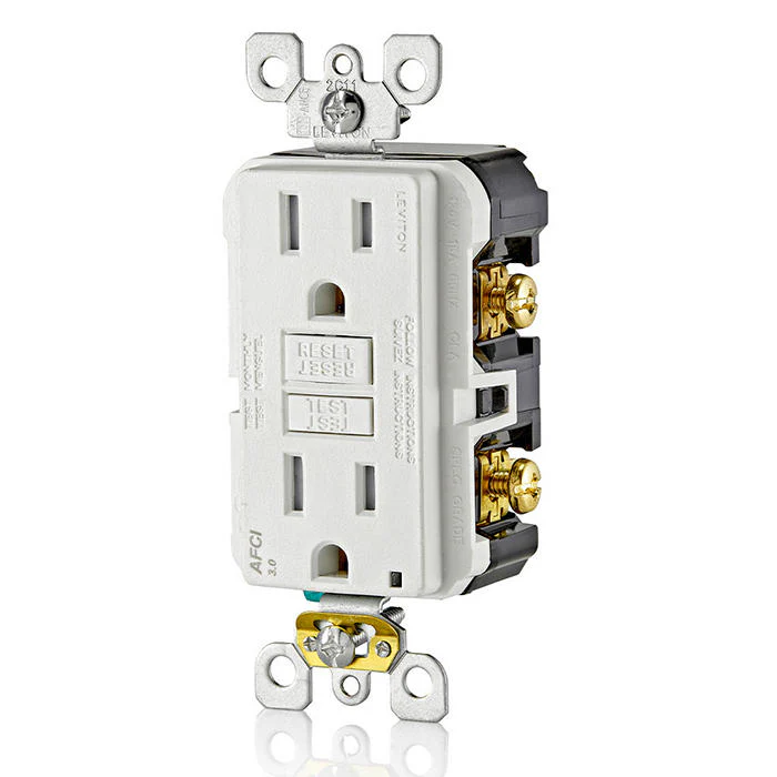 15 Amp, Tamper-Resistant AFCI Outlet with LED Indicator Light, AFTR1-W - Image 2