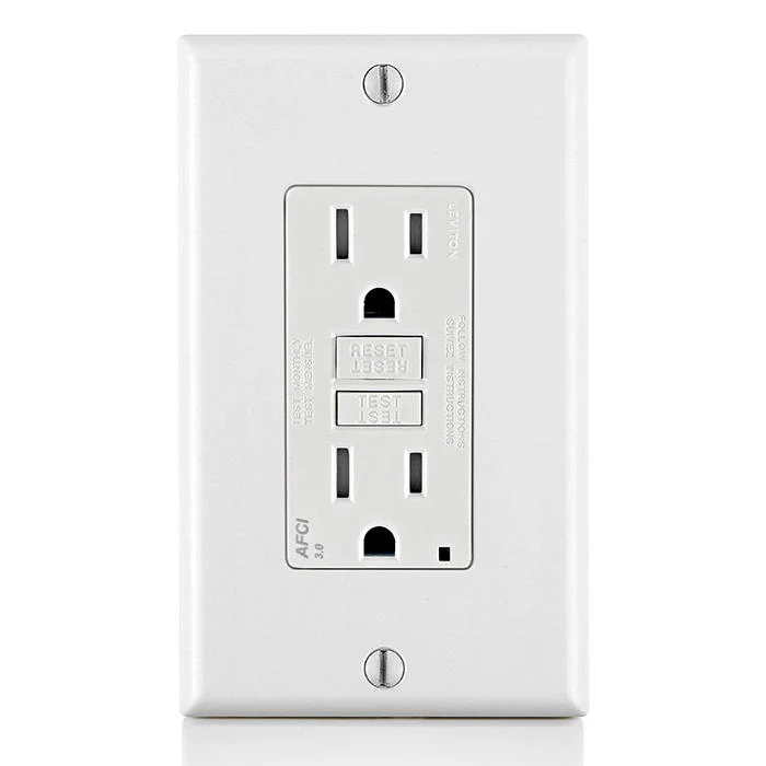 15 Amp, Tamper-Resistant AFCI Outlet with LED Indicator Light, AFTR1-W - Image 3