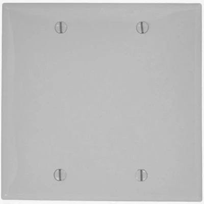 2-Gang, No Device, Blank Wall Plate, Standard Size, Thermoplastic Nylon, Box Mount, 80725 - Image 4