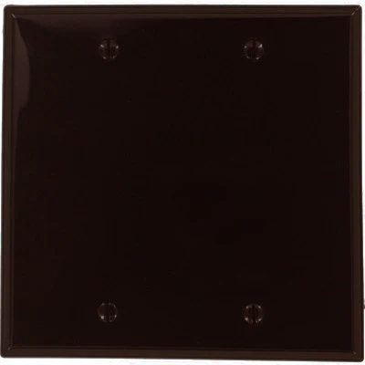 2-Gang, No Device, Blank Wall Plate, Standard Size, Thermoplastic Nylon, Box Mount, 80725 - Image 5