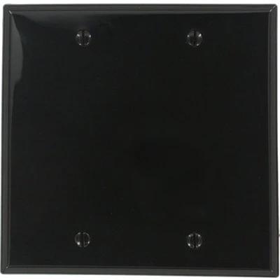 2-Gang, No Device, Blank Wall Plate, Standard Size, Thermoplastic Nylon, Box Mount, 80725 - Image 6