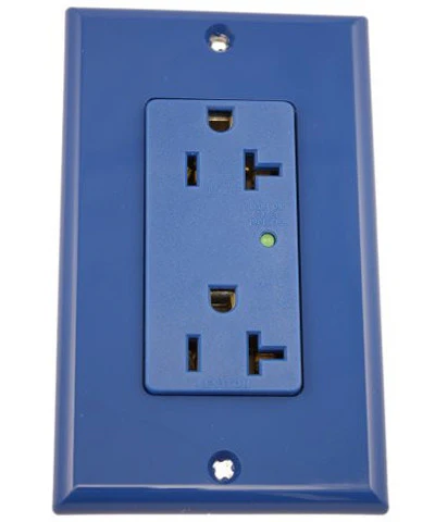 20-Amp, 125-Volt, Decora Plus Duplex Surge Suppressor Receptacle, Straight Blade, Industrial Grade, 5380 - Image 5