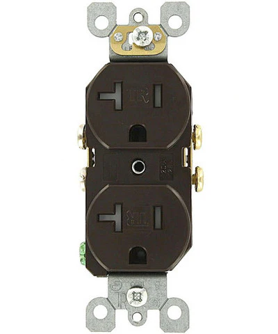 20-Amp, 125-Volt, Duplex Receptacle, Straight Blade, Residential Grade, Self Grounding, T5820 - Image 4