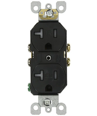 20-Amp, 125-Volt, Duplex Receptacle, Straight Blade, Residential Grade, Self Grounding, T5820 - Image 6