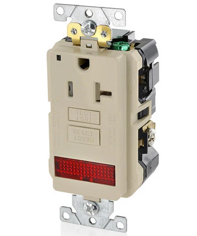 20-Amp, 125-Volt, Extra-Heavy Duty, Industrial Grade, Pilot Light Tamper-Resistant Self-Test GFCI Receptacle, GFPL2-PL - Image 2